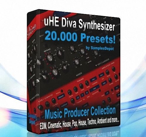 20,500+EDM多风格Diva合成器预设合集Samples Depot 20,500 Diva Presets Bundle-果果资源网