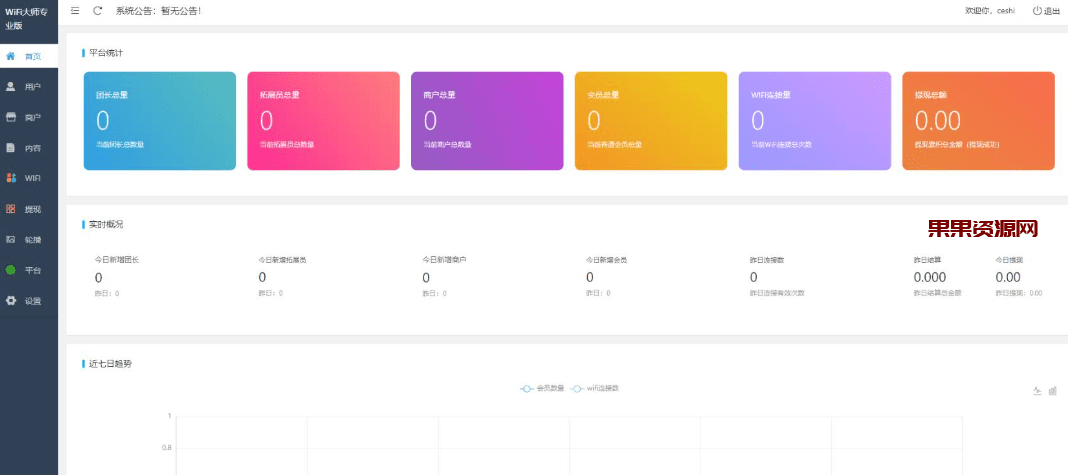 完整版wifi大师小程序系统源码 带部署教程