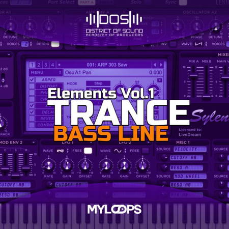 Trance风格Sylenth1预设包District Of Sound Trance Bass Line Elements Vol. 1-果果资源网