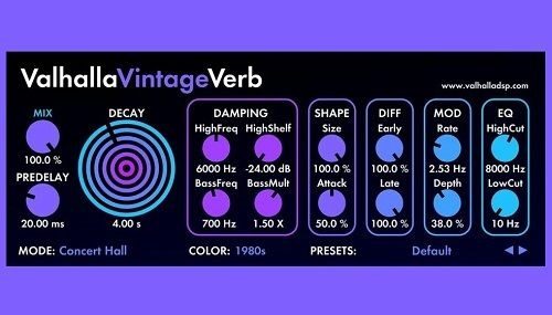 ValhallaVintageVerb 插件-果果资源网