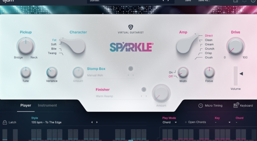 Virtual Guitarists SPARKLE2 v2.1.0 WINMAC流行摇滚放克电吉他2代2023-果果资源网