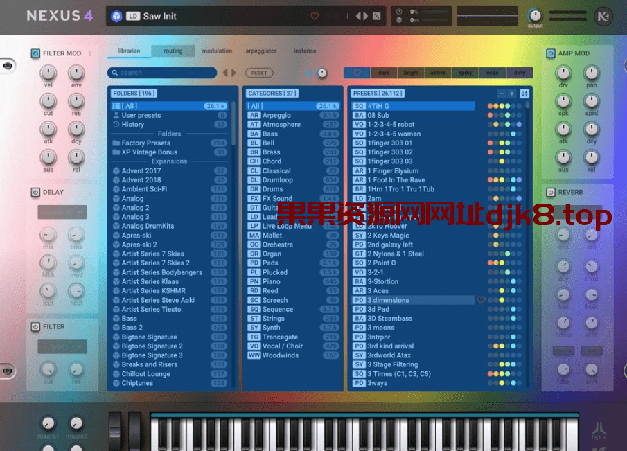 电子合成器reFX Nexus v4.5.13 WIN/MAC版含200G音色扩展-果果音源网