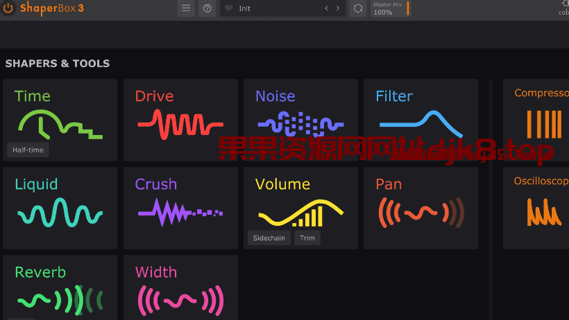 电音必备系列-音频特效插件Cableguys – ShaperBox v3.4 WIN-果果资源网