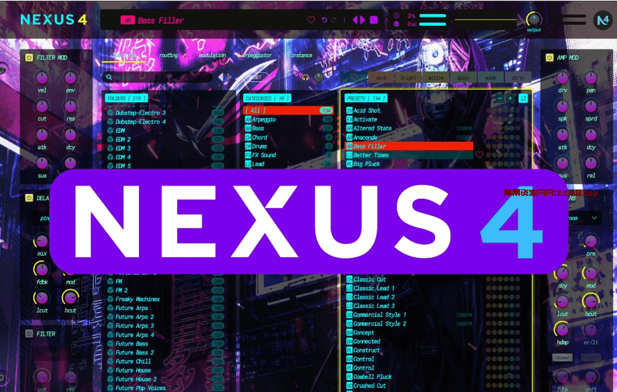 2024 nexus电子合成器reFX Nexus v4.5.17WIN/4.5.13MAC-果果音源网