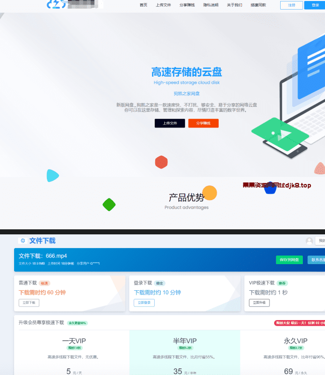 新版运营级别网赚网盘源码附教程-果果资源网